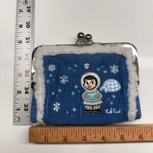 Vintage Y2K Paul Frank Arctic-Themed Coin Purse